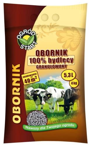 Obornik 100 bydlęcy granulowany 4kg Ogród Start ogrodnik24 pl