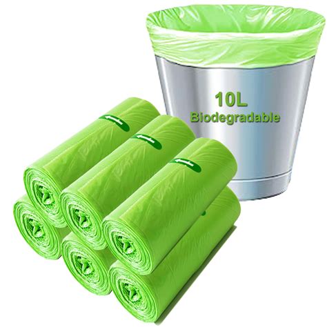 Lot de 120 sacs poubelle biodégradables 10 litres Sacs poubelle