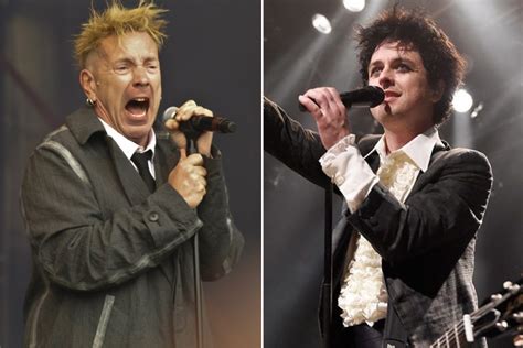 The Year Old Feud Between Green Days Bille Joe Armstrong And Sex Pistols Johnny Rotten