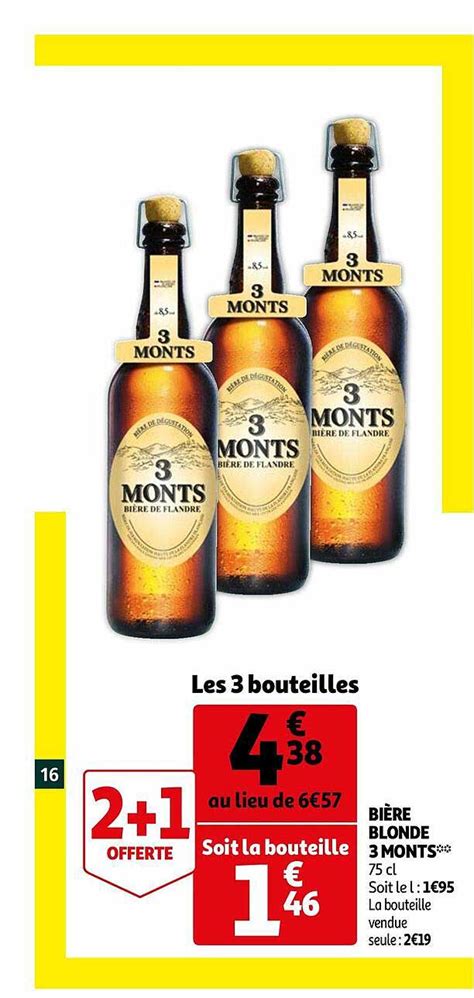 Promo Bi Re Blonde Monts Chez Auchan Icatalogue Fr