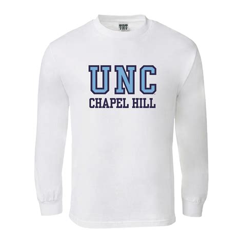 Johnny T Shirt North Carolina Tar Heels Long Sleeve Unc Chapel Hill