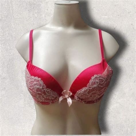 Victoria S Secret Intimates Sleepwear Victorias Secret Hot Pinkwpale Pink Lace Very Sexy