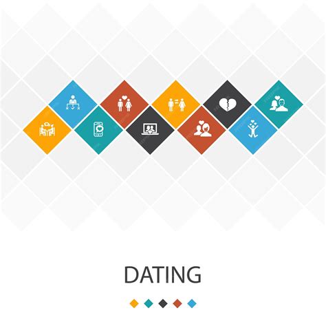 Premium Vector | Dating trendy ui template infographics conceptcouple