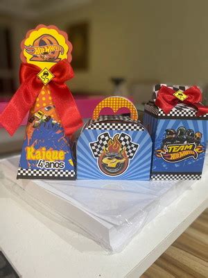 Kit De Personalizados Tema Hot Wheels Caixinhas Compre Produtos Personalizados No Elo