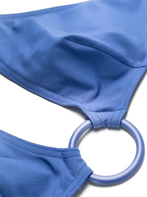 Eres Leandra Triangle Bikini Top In Blue Modesens