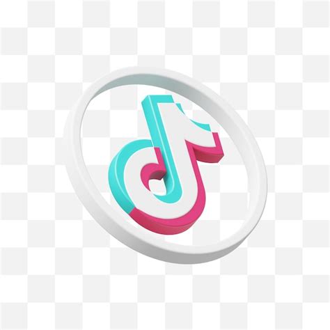 Tiktok Icono De Redes Sociales 3d Archivo PSD Premium