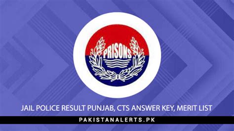 Jail Police Result Punjab Cts Answer Key Merit List