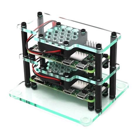 Obudowa Do Raspberry Pi Zero X Mini Cluster Z Wentylatorami