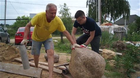 Как перетащить огромный камень без техники - YouTube