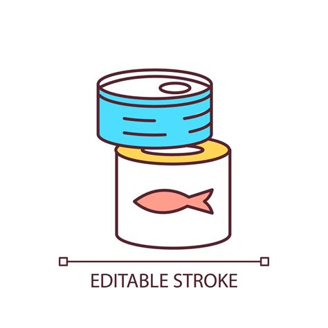 Food preserves RGB color icon. Canned food products. Tin cans with long