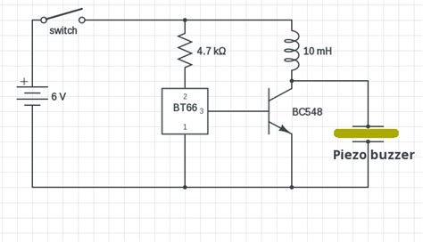 Piezo Buzzer Circuit Diagram Buzzer Driver Circuit