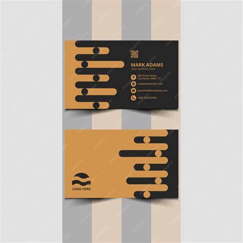 Premium Vector | Black and gold business card template vector