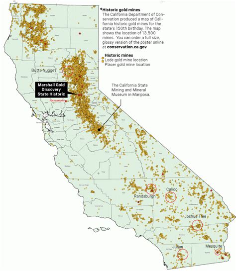 California Gold Rush Map | Wells Printable Map