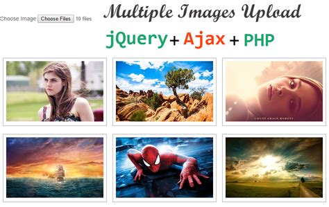 Upload Multiple Images Using JQuery Ajax And PHP CodexWorld