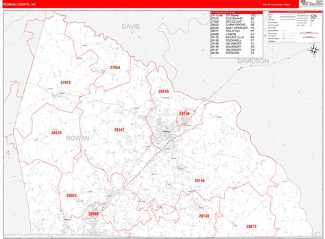 Zip Code Map Rowan County Nc at Rory Barbour blog