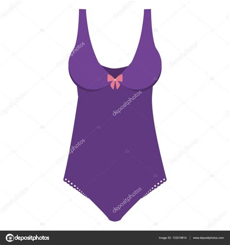 One Piece Bikini With Bow Stock Vector By Grgroupstock 133219814