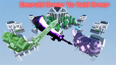 Emerald Armor Vs Void Armor Roblox Bedwars Youtube