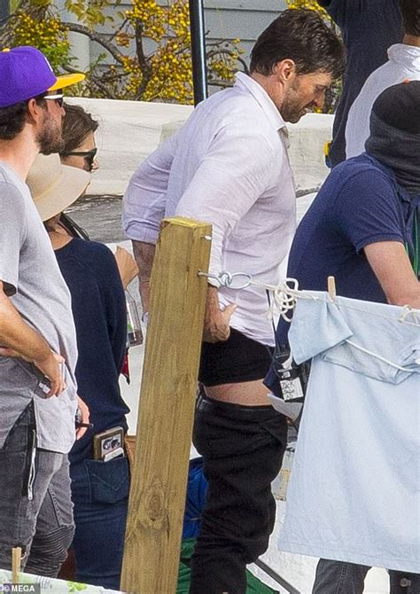 Hugh Jackman Strips Down To His Underwear While Filming Reminiscence In