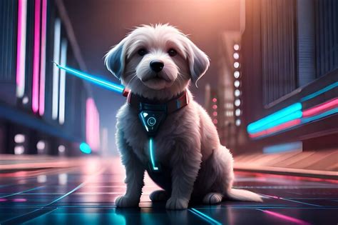 premium ai image  dog   leash  sayscyber dogon