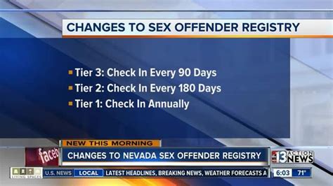 Law Would Change How Sex Offenders Register Across Nevada Ktnv Las Vegas