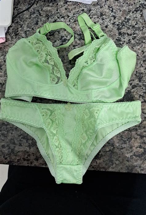 Conjunto Suti E Calcinha Verde Claro Lingerie Feminina Samart Nunca Usado Enjoei