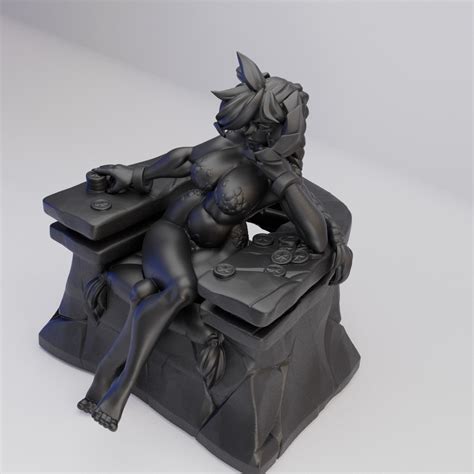 Hot Goblin 黒竜の少女 ミニチュア ホットゴブリン ドラゴンボーン 玉座