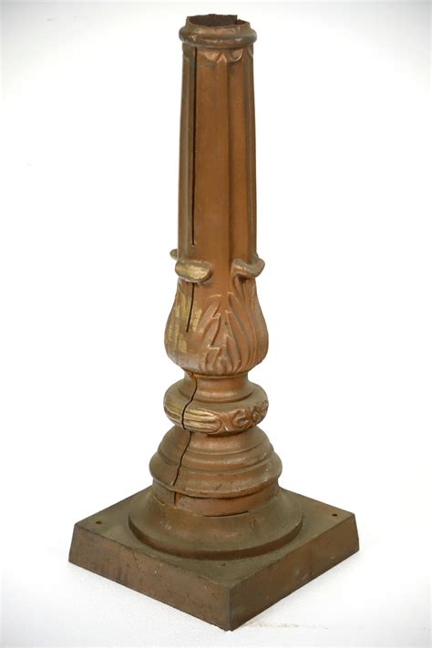 Antique 26 In Cast Iron Newel Post Base Olde Good Things