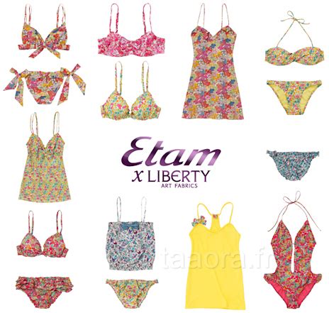 Etam X Liberty Lingerie Et Maillots De Bain Taaora Blog Mode Tendances Looks
