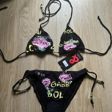 Vintage Dolce Gabbana Bikini Size Small Depop