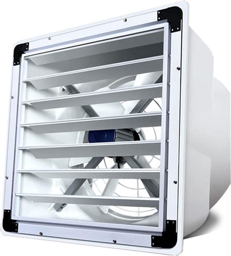 industrial exhaust fan  automatic shutter  attic shed
