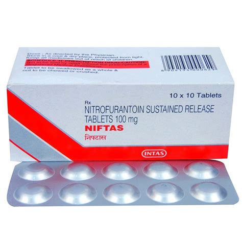 Uribid Nitrofurantoin Tablets Lp 100mg Treatment Anti Infective Drugs