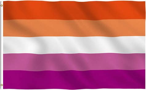 Amazon Lesbian Pride Flag 3x5 FT Outdoor Pride Month Sunset