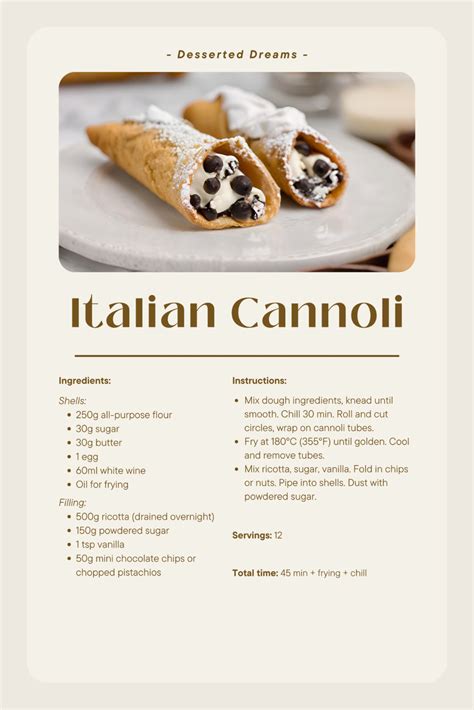Italian Cannoli Recipe – Crispy Shells & Creamy Ricotta Filling! in