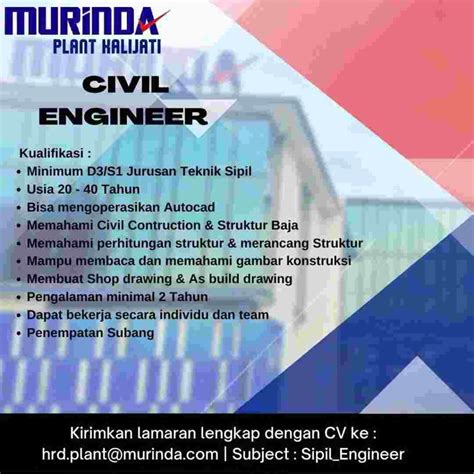 Lowongan Kerja Murinda Plant Kalijati November 2022 LOKER SUBANG ID