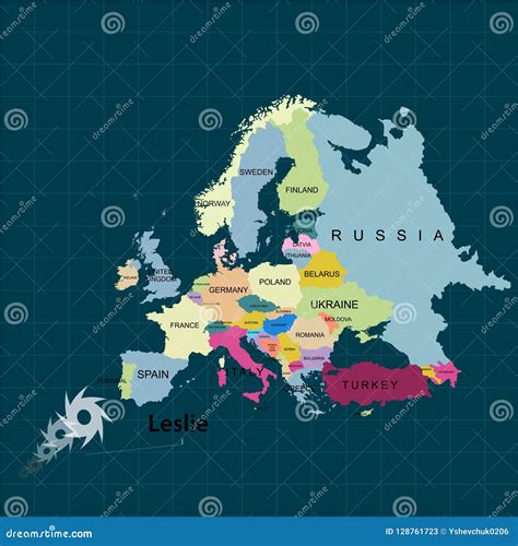 Hurricane - Storm Leslie Toward Portugal and Spain. Hurricane Damage