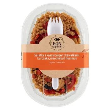 Carrefour Bon appétit Sałatka z kaszy bulgur z kawałkami kurczaka