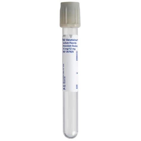 Bd Vacutainer® Plus Gray Vacutainer Tube 4 Ml Diamedical