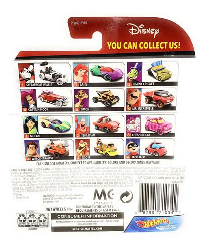 Hot Wheels Disnery Pixar Caracteres Cars Serie Escala Envío gratis