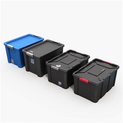 Storage Plastic Bins 3d Model 30 Max Fbx Obj Free3d