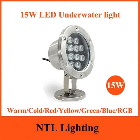 New 15w Led Underwater Light Ip68 Waterproof Lamp Lights Acdc 12v 24v