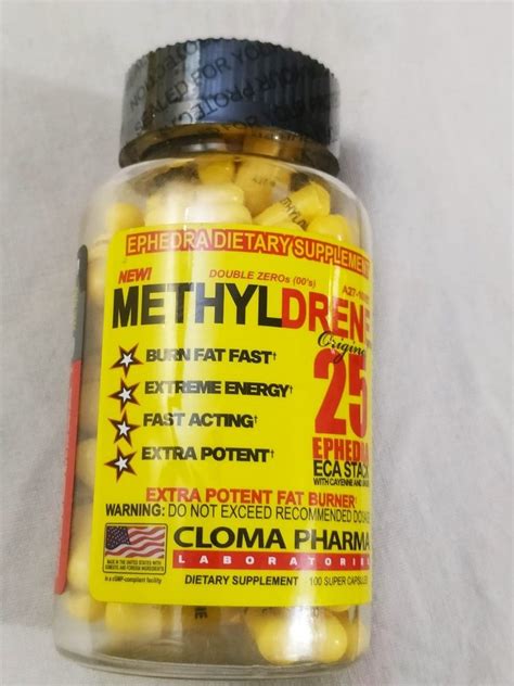 Cloma Pharma Methyldrene 25 Fat Burner, Pack of 100 Capsules at ₹ 2400 ...