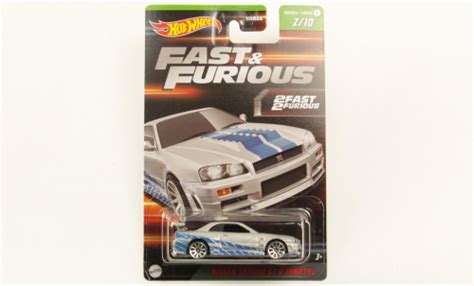 Miniature Nissan Skyline 1 64 Hot Wheels GT R R34 D Décorer Rapide Furious Voiture