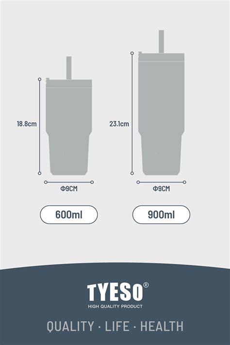 Tyeso Keep Cold And Hot Vacuum Insulated Tumbler With Straw Ml Ml Ts C Ts C