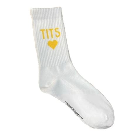 TITS LOGO SOCKS Yellow T I T S Store Conscious Fashion With A Flirty Wink