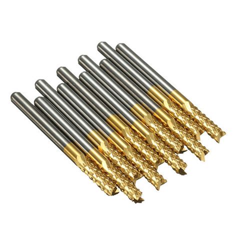 Drillpro Db M Pcs Mm Titanium Coated Carbide End Mill Engraving