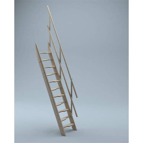 Steep Hill 70 Wooden Staircase Kit Loft Stairsladder W 70 Cm Profiled