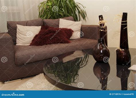 Sofa And Tea Table Stock Photo Image Of Decoration Green 2718976