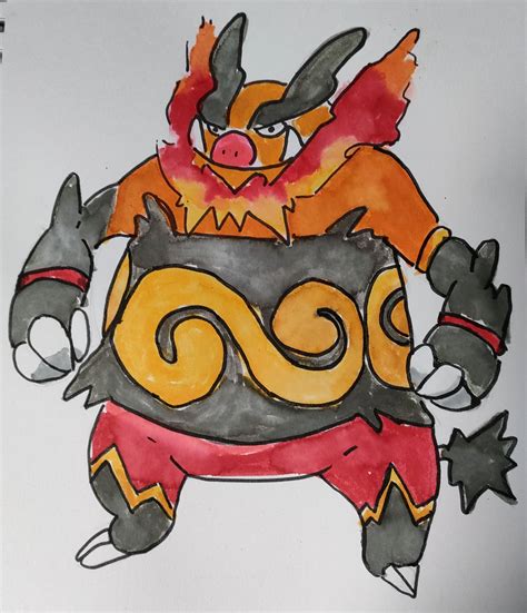 Emboar By Pokekidz On Deviantart