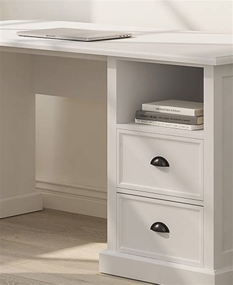 Temple And Webster Hamptons 2 Drawer 1 Shelf Desk