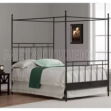 Кованая кровать Грация с балдахином — Купить кованые кровати с ...